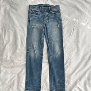 Men's Blue Distressed Jeans